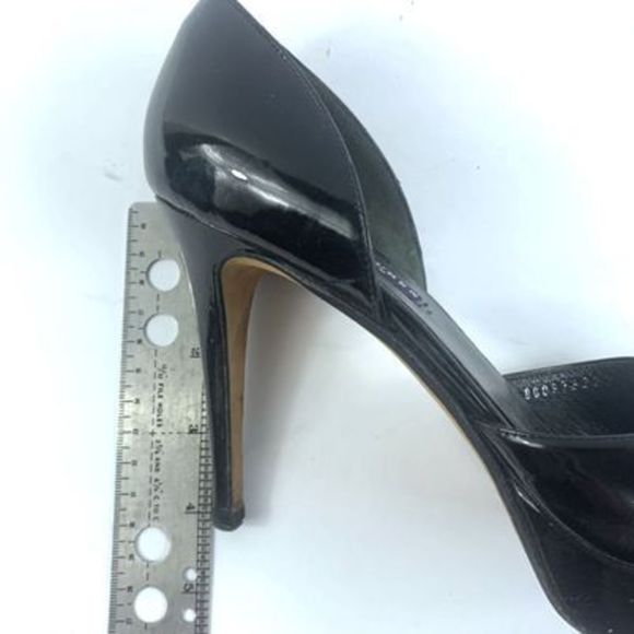 Ralph Lauren Purple Label Women’s Sz 9B Black Patent Leather Peep Toe Heels - Picture 9 of 16